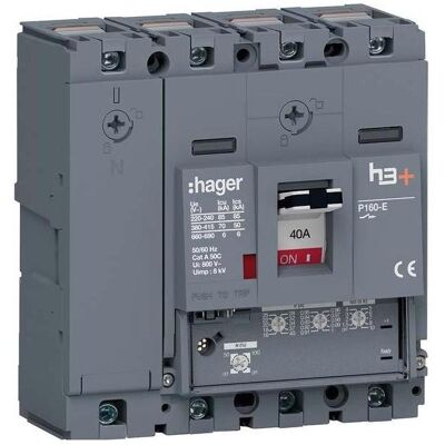 Hager HES041GC - Disjoncteur - 40A, 4P, 70kA - Publicité Hager HES041GC - Disjoncteur - 40A, 4P, 70kA - Publicité