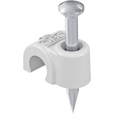 OBO Bettermann, Porte-câbles, OBO Iso-Nagel-Clip 2007 pour câble 7mm L 35mm clair - Publicité OBO Bettermann, Porte-câbles, OBO Iso-Nagel-Clip 2007 pour câble 7mm L 35mm clair - Publicité