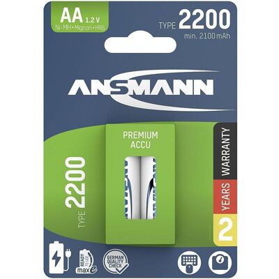 Ansmann Batterie ANS MaxE Mignon 2,1A 2er (2 pcs, AA, 2100 mAh), Batteries + piles - Publicité Ansmann Batterie ANS MaxE Mignon 2,1A 2er (2 pcs, AA, 2100 mAh), Batteries + piles - Publicité