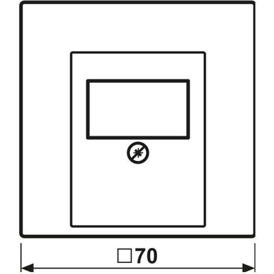 JUNG, Accessoires Gamme d'interrupteurs, Plaque centrale TAE 1f LS alu mt AL2969TD - Publicité JUNG, Accessoires Gamme d'interrupteurs, Plaque centrale TAE 1f LS alu mt AL2969TD - Publicité