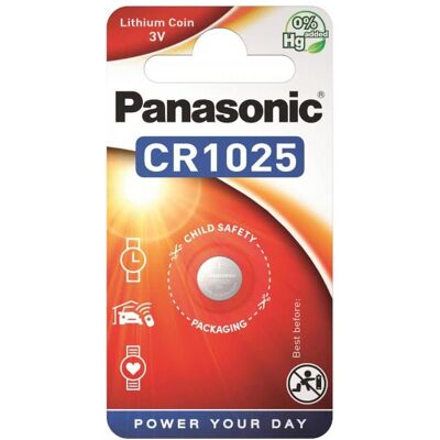 Panasonic Lithium Power CR1025 (1 pcs, CR1025, 30 mAh), Batteries + piles - Publicité Panasonic Lithium Power CR1025 (1 pcs, CR1025, 30 mAh), Batteries + piles - Publicité