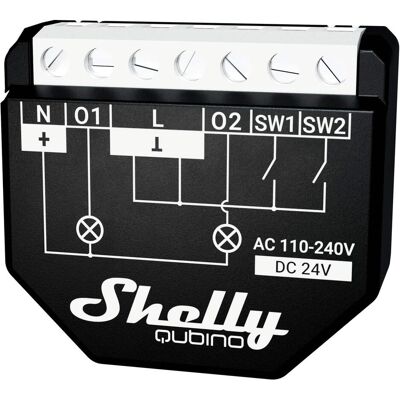 Shelly, Actionneur, Qubino Wave 2PM (Actionneur de commutation) - Publicité Shelly, Actionneur, Qubino Wave 2PM (Actionneur de commutation) - Publicité