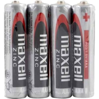 Maxell R03 4TAC BATTERIE. (4 pcs, AAA, 900 mAh), Batteries + piles - Publicité Maxell R03 4TAC BATTERIE. (4 pcs, AAA, 900 mAh), Batteries + piles - Publicité