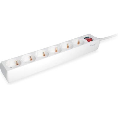 Equip Multiprise, Multiprise Schuko Câble avec interrupteur (6x, CEE 7/4, 1.50 m) - Publicité Equip Multiprise, Multiprise Schuko Câble avec interrupteur (6x, CEE 7/4, 1.50 m) - Publicité