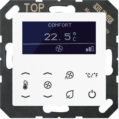 JUNG Afficheur de température ambiante KNX TR D A 5248 WW, Thermostat, Blanc - Publicité JUNG Afficheur de température ambiante KNX TR D A 5248 WW, Thermostat, Blanc - Publicité