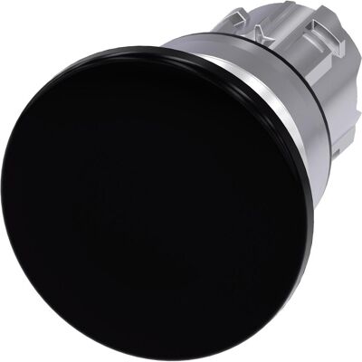 Siemens Bouton poussoir champignon, 22mm, rond, noir, Bouton + interrupteur - Publicité Siemens Bouton poussoir champignon, 22mm, rond, noir, Bouton + interrupteur - Publicité