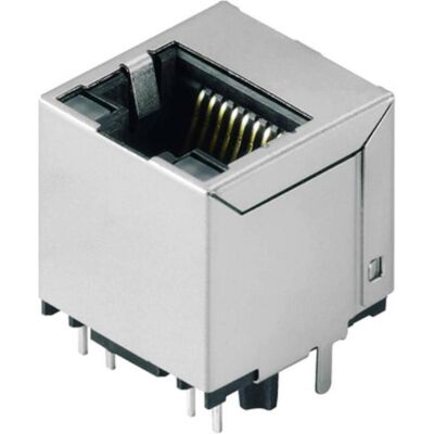 Connecteur RJ45 Weidmüller R1V 3.3N4YG/YG - 10 broches - Argent/Noir - Publicité Connecteur RJ45 Weidmüller R1V 3.3N4YG/YG - 10 broches - Argent/Noir - Publicité
