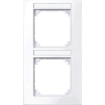 Merten, Accessoires Gamme d'interrupteurs, Cadre M-PLAN, 2 fois inscriptible, 513225 - Publicité Merten, Accessoires Gamme d'interrupteurs, Cadre M-PLAN, 2 fois inscriptible, 513225 - Publicité