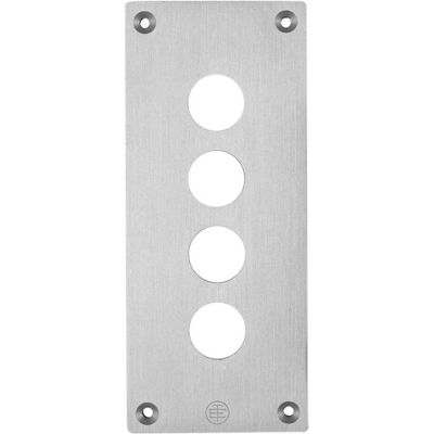 Schneider Electric XAPE304 - Plaque frontale IP65 4x22mm aluminium - Publicité Schneider Electric XAPE304 - Plaque frontale IP65 4x22mm aluminium - Publicité