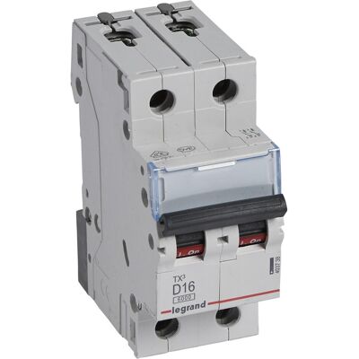 Legrand Disjoncteur, 403738 TX3 LS-403738Commutateur D-Char., 16A, 2p, 6kA, 400VAC - Publicité Legrand Disjoncteur, 403738 TX3 LS-403738Commutateur D-Char., 16A, 2p, 6kA, 400VAC - Publicité