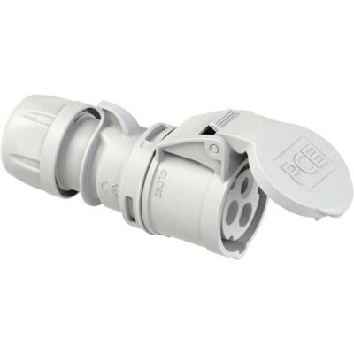 Connecteur électrique PC Electric Shark 223-1 - 3 pôles 32A IP54 - Publicité Connecteur électrique PC Electric Shark 223-1 - 3 pôles 32A IP54 - Publicité