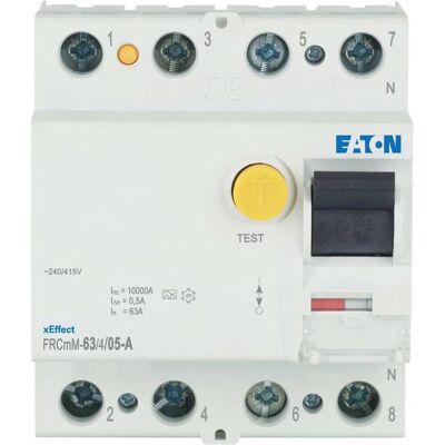 Eaton, Disjoncteur, Interrupteur différentiel, 63A, 4p, 500mA, type A 170349 - Publicité Eaton, Disjoncteur, Interrupteur différentiel, 63A, 4p, 500mA, type A 170349 - Publicité