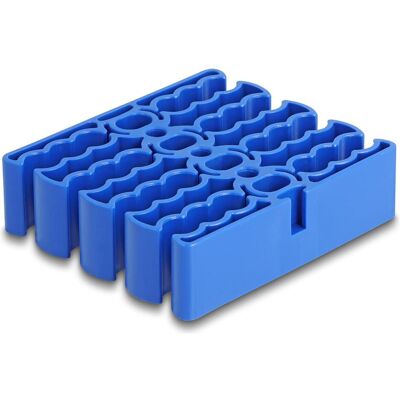 Delock, Accessoires de câblage, Organisateur de câbles avec 24 entrées de câbles bleu - Publicité Delock, Accessoires de câblage, Organisateur de câbles avec 24 entrées de câbles bleu - Publicité