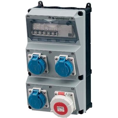 Mennekes MEN 930027 - Ensemble de Prises Électriques - IP67, 3 Schuko - Publicité Mennekes MEN 930027 - Ensemble de Prises Électriques - IP67, 3 Schuko - Publicité