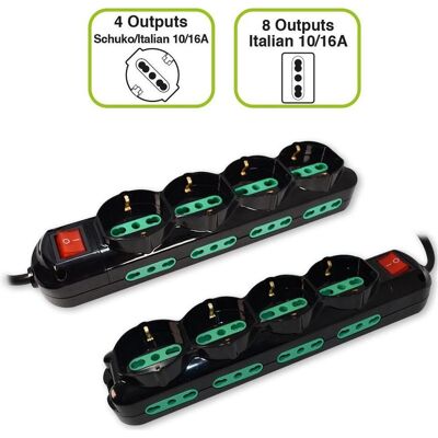 Tecnoware Multiprise Power Cleaner 12 - Italie/Schuko - Publicité Tecnoware Multiprise Power Cleaner 12 - Italie/Schuko - Publicité