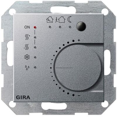 Gira KNX Régulateur continu Interrupteur à bouton poussoir. 4f 210026, Thermostat, Argent - Publicité Gira KNX Régulateur continu Interrupteur à bouton poussoir. 4f 210026, Thermostat, Argent - Publicité