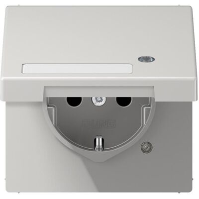 Jung LS 1520 NAKLKO LG - Prise Schuko avec Couvercle - Prise électrique - Publicité Jung LS 1520 NAKLKO LG - Prise Schuko avec Couvercle - Prise électrique - Publicité