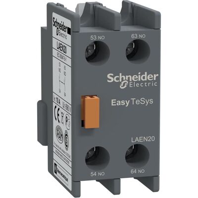 Schneider Easy TeSys Contact auxiliaire 2NO pour contacteurs de puissance et relais LAEN20, Relai - Publicité Schneider Easy TeSys Contact auxiliaire 2NO pour contacteurs de puissance et relais LAEN20, Relai - Publicité