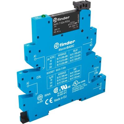 Module relais à semi-conducteurs Finder 39.10.7.024.9024 - 2A, 24V DC, montage sur rail DIN - Publicité Module relais à semi-conducteurs Finder 39.10.7.024.9024 - 2A, 24V DC, montage sur rail DIN - Publicité