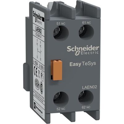Schneider Easy TeSys Contact auxiliaire 2NC pour contacteurs de puissance et relais LAEN02, Relai - Publicité Schneider Easy TeSys Contact auxiliaire 2NC pour contacteurs de puissance et relais LAEN02, Relai - Publicité