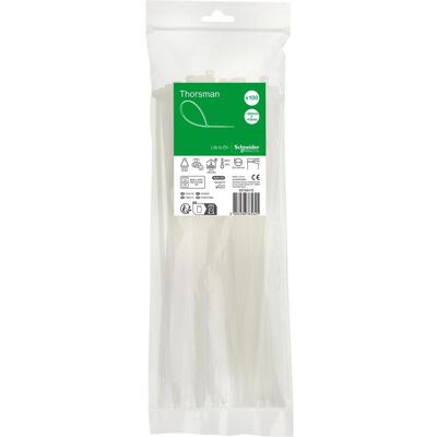 Schneider Electric IMT46419 - Attaches de câble - 300x4,8mm - Pack de 100 - Publicité Schneider Electric IMT46419 - Attaches de câble - 300x4,8mm - Pack de 100 - Publicité