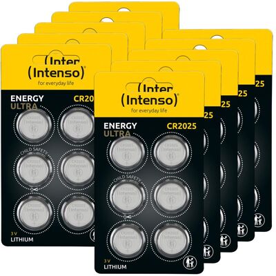Intenso Lithium CR2025 - Pack de 60 Piles Energy Ultra - Publicité Intenso Lithium CR2025 - Pack de 60 Piles Energy Ultra - Publicité