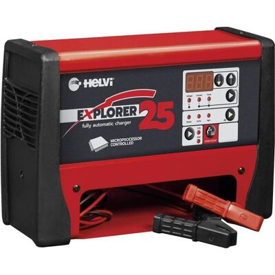 Helvi 77250 Chargeur de Batterie - 12V/24V, 25A, Ampèremètre Digital - Publicité Helvi 77250 Chargeur de Batterie - 12V/24V, 25A, Ampèremètre Digital - Publicité
