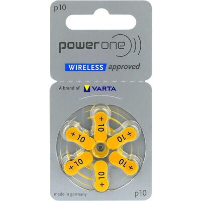 Varta Power One Gr. 10 Hörgerätebatterien 1,45 V 6er Blister PR70 Gelb 24610 (6 pcs, Spécifique à l'appareil), Batteries + piles - Publicité Varta Power One Gr. 10 Hörgerätebatterien 1,45 V 6er Blister PR70 Gelb 24610 (6 pcs, Spécifique à l'appareil), Batteries + piles - Publicité