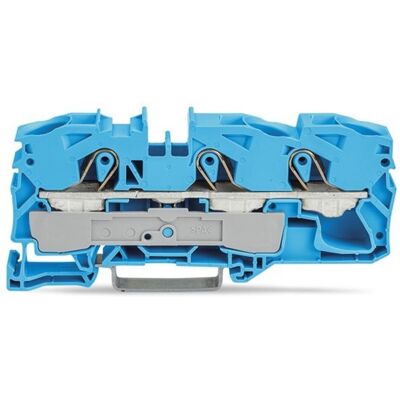 Wago Bornier rail DIN 3 x 16 mm2 bleu, Accessoires électroniques + boîtier, Bleu - Publicité Wago Bornier rail DIN 3 x 16 mm2 bleu, Accessoires électroniques + boîtier, Bleu - Publicité