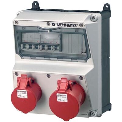 Mennekes 920021 Prise Combinée - IP44, Gris - Publicité Mennekes 920021 Prise Combinée - IP44, Gris - Publicité