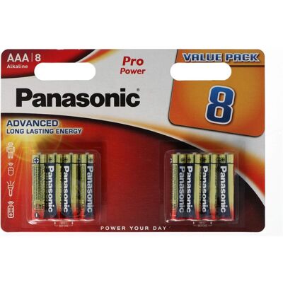 Panasonic Pro Power (8 pcs, AAA), Batteries + piles - Publicité Panasonic Pro Power (8 pcs, AAA), Batteries + piles - Publicité