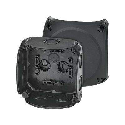 Hensel Boîte de jonction, Boîte de jonction pour installations intérieures noire IP66 avec presse-étoupes à membrane - Publicité Hensel Boîte de jonction, Boîte de jonction pour installations intérieures noire IP66 avec presse-étoupes à membrane - Publicité