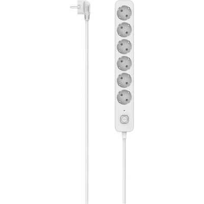 Hama Multiprise, Steckdosenleiste, 6-fach, Schalter, 1,4m, Weiss (00116078) (6x, CEE 7/4, 1.40 m) - Publicité Hama Multiprise, Steckdosenleiste, 6-fach, Schalter, 1,4m, Weiss (00116078) (6x, CEE 7/4, 1.40 m) - Publicité