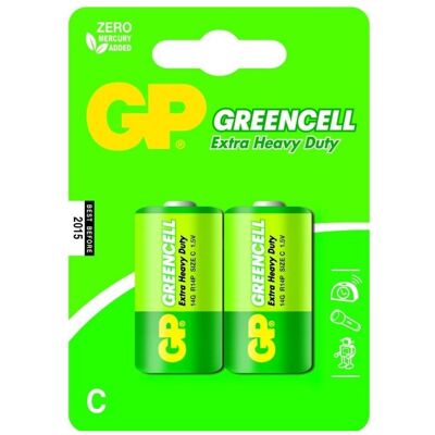 GP Batteries ÉLÉMENT (GP14G, R14) (2 pcs, C), Batteries + piles - Publicité GP Batteries ÉLÉMENT (GP14G, R14) (2 pcs, C), Batteries + piles - Publicité