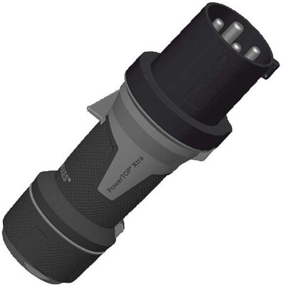 Mennekes, Prise + connecteur, MEN 13107 PowerTOP Xtra 63A 4P 7H 500V IP44 Connecteur CEE nickelé (CEI 60309) - Publicité Mennekes, Prise + connecteur, MEN 13107 PowerTOP Xtra 63A 4P 7H 500V IP44 Connecteur CEE nickelé (CEI 60309) - Publicité