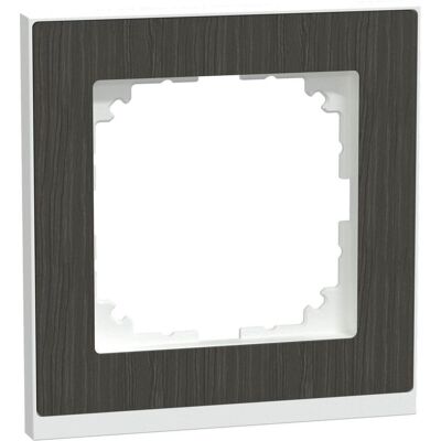 Merten, Accessoires Gamme d'interrupteurs, Cadre MEG4010-3674 simple chêne/blanc actif - Publicité Merten, Accessoires Gamme d'interrupteurs, Cadre MEG4010-3674 simple chêne/blanc actif - Publicité