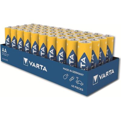 Varta Industrie (40 pcs, AA, 2950 mAh), Batteries + piles - Publicité Varta Industrie (40 pcs, AA, 2950 mAh), Batteries + piles - Publicité