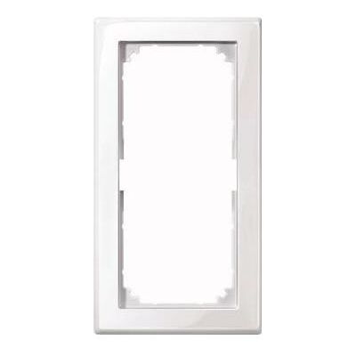 Merten, Accessoires Gamme d'interrupteurs, Cadre M-SMART, double sans entretoise centrale, 478825 - Publicité Merten, Accessoires Gamme d'interrupteurs, Cadre M-SMART, double sans entretoise centrale, 478825 - Publicité
