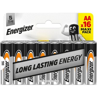 Energizer Pile AA Everyday DHP16 (AA), Batteries + piles - Publicité Energizer Pile AA Everyday DHP16 (AA), Batteries + piles - Publicité