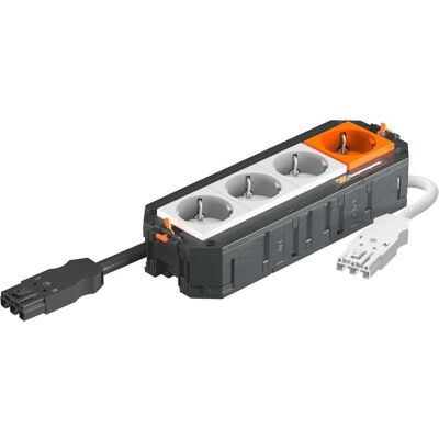 OBO Bettermann Support universel connect - 3 prises - 250 V - Universalträger - Publicité OBO Bettermann Support universel connect - 3 prises - 250 V - Universalträger - Publicité