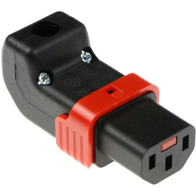 ACT, Prise + connecteur, C13 IEC Lock+ connecteur rewireable up or down angled black, PA130100DBK (C13) - Publicité ACT, Prise + connecteur, C13 IEC Lock+ connecteur rewireable up or down angled black, PA130100DBK (C13) - Publicité