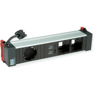 Bachmann, Multiprise, POWER FRAME Medium 1x CEE7/7 ALLEMAND (1x, CEE 7/3, Type 13) - Publicité Bachmann, Multiprise, POWER FRAME Medium 1x CEE7/7 ALLEMAND (1x, CEE 7/3, Type 13) - Publicité