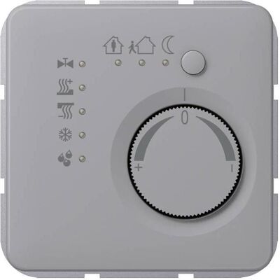 JUNG Régulateur de température ambiante UP CD KNX lgr glz CD2178GR, Thermostat, Gris - Publicité JUNG Régulateur de température ambiante UP CD KNX lgr glz CD2178GR, Thermostat, Gris - Publicité