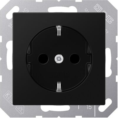 JUNG - A1521BFSWM - GraphiteBlack - IP20 - Prise - Publicité JUNG - A1521BFSWM - GraphiteBlack - IP20 - Prise - Publicité