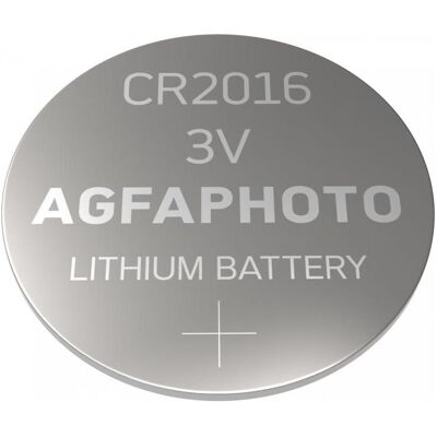 AGFAPHOTO Pile bouton CR 2016 Lithium 3 V 5 pcs. (5 pcs, CR2016), Batteries + piles - Publicité AGFAPHOTO Pile bouton CR 2016 Lithium 3 V 5 pcs. (5 pcs, CR2016), Batteries + piles - Publicité
