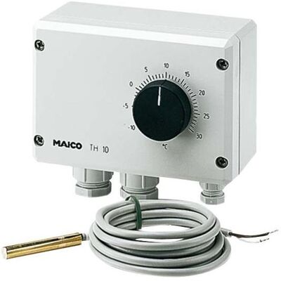 Maico MAI TH 10 Thermostat 230V IP54 125x110x69mm pour montage en saillie, Thermostat, Blanc - Publicité Maico MAI TH 10 Thermostat 230V IP54 125x110x69mm pour montage en saillie, Thermostat, Blanc - Publicité