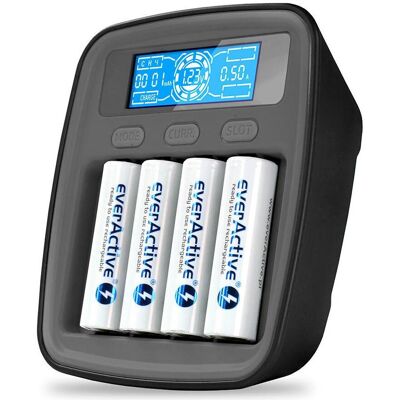 Everactive !LADEGERÄT NC-1000M V2 USB-C! (4 pcs, AA, AAA), Chargeur de batterie - Publicité Everactive !LADEGERÄT NC-1000M V2 USB-C! (4 pcs, AA, AAA), Chargeur de batterie - Publicité