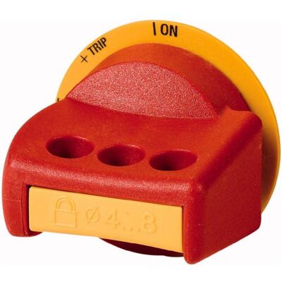 Eaton - 100733 - rouge-jaune - verrouillable - switch - Publicité Eaton - 100733 - rouge-jaune - verrouillable - switch - Publicité