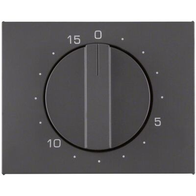 Berker, Accessoires Gamme d'interrupteurs, 16347106 Centrale pour minuterie mécanique K1 anthracite mat - Publicité Berker, Accessoires Gamme d'interrupteurs, 16347106 Centrale pour minuterie mécanique K1 anthracite mat - Publicité