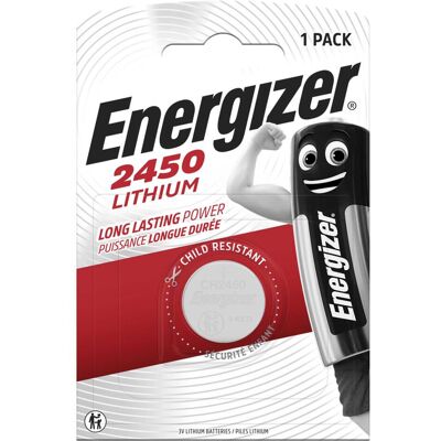Energizer Knopfzelle CR2450 1er Blister (1 pcs, 620 mAh), Batteries + piles - Publicité Energizer Knopfzelle CR2450 1er Blister (1 pcs, 620 mAh), Batteries + piles - Publicité